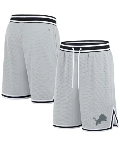 FANATICS MEN'S SILVER DETROIT LIONS ELEMENTS FUTURE GROUND SHORTS