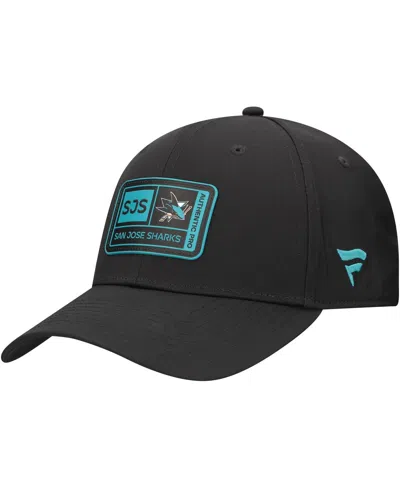 FANATICS MEN'SÂ BLACK SAN JOSE SHARKS TRAINING CAMP FITTED HAT