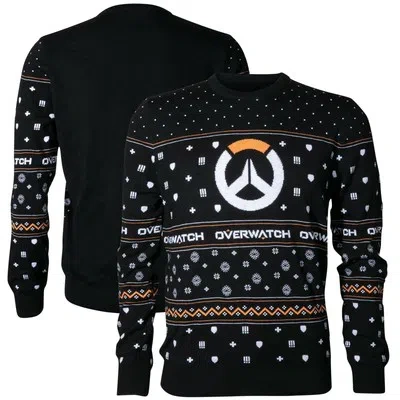 FANATICS OVERWATCH E-SPORTS GAMING HOLIDAY SWEATER JNX OVERWATCH OVER THE HOLIDAYS MENS
