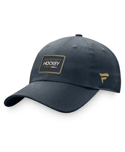 FANATICS WOMEN'S FANATICS CHARCOAL VEGAS GOLDEN KNIGHTS AUTHENTIC PRO RINK ADJUSTABLE HAT