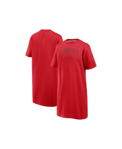 FANATICS WOMEN'S RED KANSAS CITY CHIEFS ELEMENTS GO TRI-BLEND DRESS