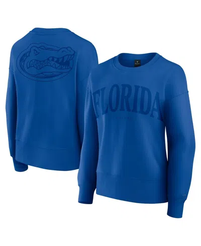 FANATICS WOMEN'S ROYAL FLORIDA GATORS SUPERSOFT FLOW FLEECE PULLOVER SWEATSHIRT