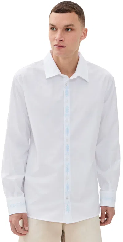 FANM MON EREN EMBROIDERED SHIRT WHITE