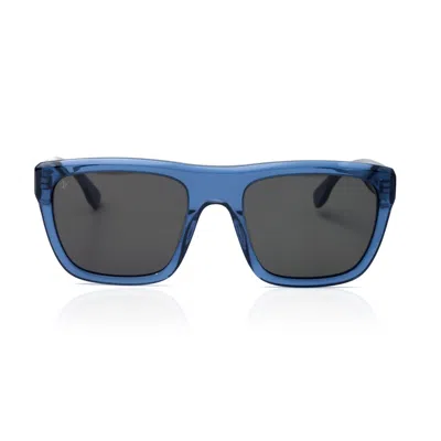FAOS CONCEPT MEN'S DELOS IN CRYSTAL BLUE WITH SHADE GREY LENSES