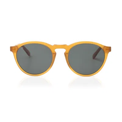 FAOS CONCEPT MEN'S YELLOW TINOS IN ELECTRUM AMBER WITH ALGAE GREEN LENSES