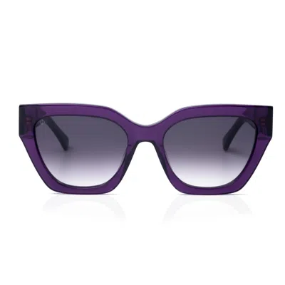 FAOS CONCEPT WOMEN'S SKYROS IN CRYSTAL PURPLE WITH SUNSET GREY LENSES
