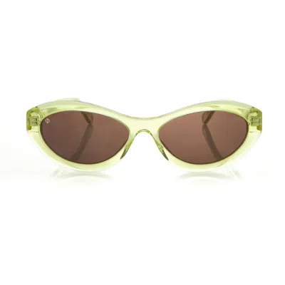FAOS CONCEPT WOMEN'S ANTIPAROS IN CRYSTAL YELLOW WITH STONE BROWN LENSES