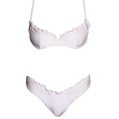 FARAH LINA WOMEN'S WHITE THE PEARL SET