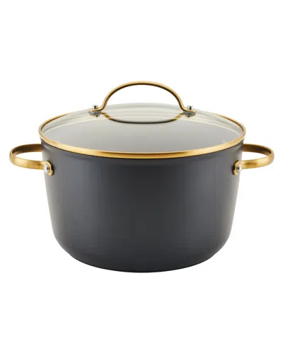 FARBERWARE FORGED INDUCTION CERAMIC NONSTICK STOCKPOT WITH LID, 6 QUART