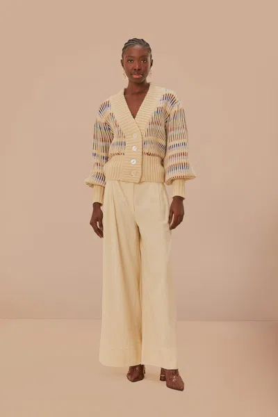 FARM RIO BOLD STITCH KNIT CARDIGAN