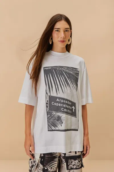 FARM RIO CARIOCA POSTCARD T-SHIRT