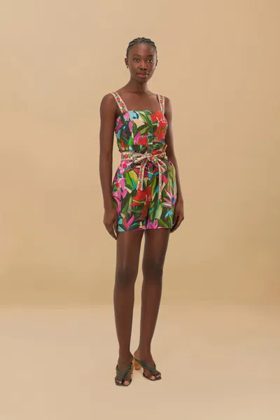 FARM RIO MULTICOLOR JARDIN DE REVE ROMPER