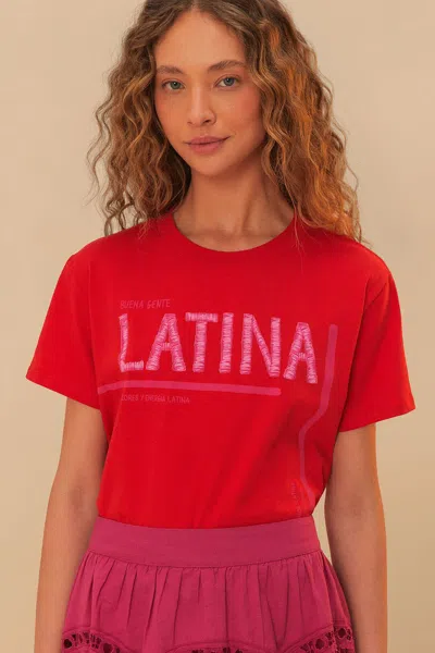 FARM RIO RED LATINA T-SHIRT