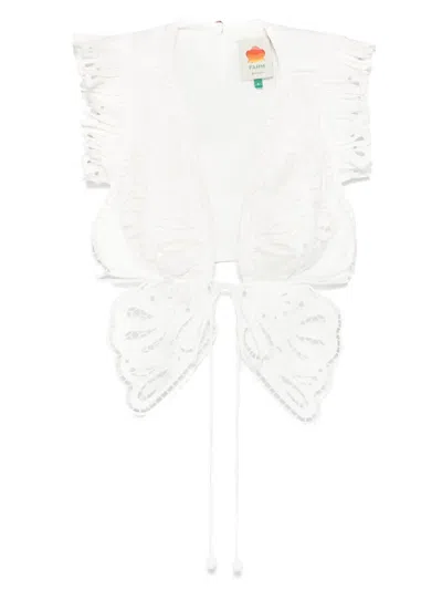 FARM RIO BUTTERFLY RICHELIEU BLOUSE