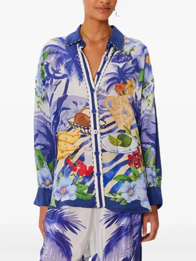FARM RIO TROPICAL-PRINT SHIRT
