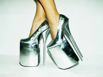 FASHION-STYLE.COM.PL BOLINGIER POLAND HIGH HEELS 30CM SILBER 37 38 39 40 41 42 43 44 45 46 47 FS1446 BOLINGIER POLAND