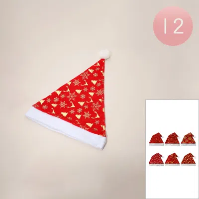FASHNZFAB 12PCS - CHRISTMAS SANTA HAT SET