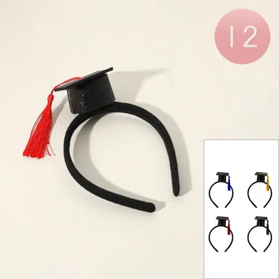 FASHNZFAB 12PCS - GRADUATION HAT HEADBANDS