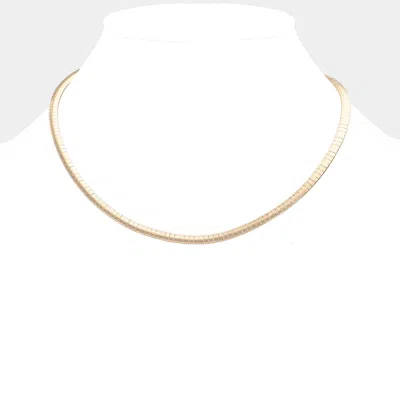 FASHNZFAB 16 INCH OMEGA CHAIN NECKLACE