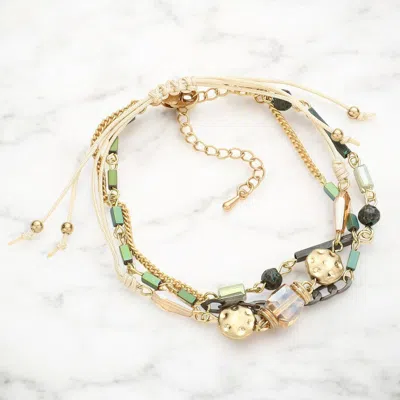 FASHNZFAB 2PCS - HAMMERED METAL DISC CINCH BRACELETS