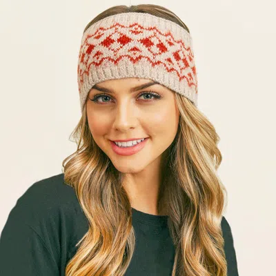 FASHNZFAB AZTEC PATTERN EAR WARMER HEADBAND