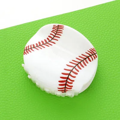 FASHNZFAB BASEBALL ACRYLIC HAIR CLAW CLIP