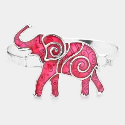 FASHNZFAB BOHO PATTERN DETAIL METAL ELEPHANT HOOK BRACELET