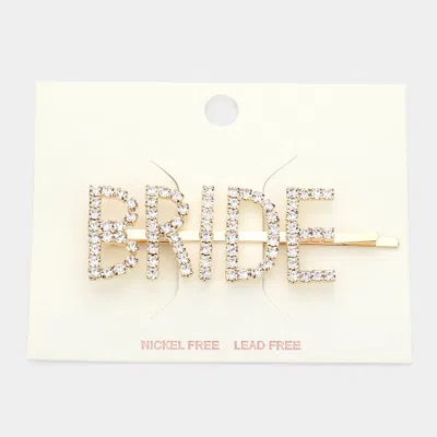 FASHNZFAB BRIDE RHINESTONE HAIR BOBBY PIN