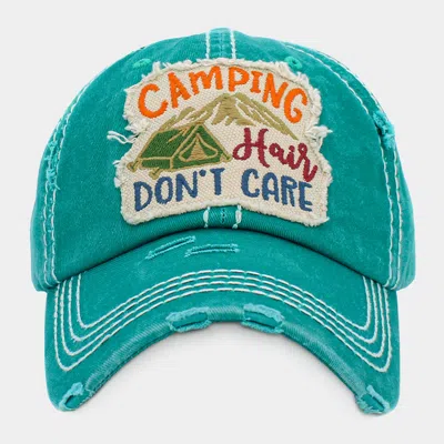 FASHNZFAB CAMPING HAIR DON'T CARE VINTAGE BASEBALL CAP