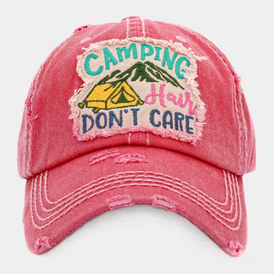 FASHNZFAB CAMPING HAIR DON'T CARE VINTAGE BASEBALL CAP