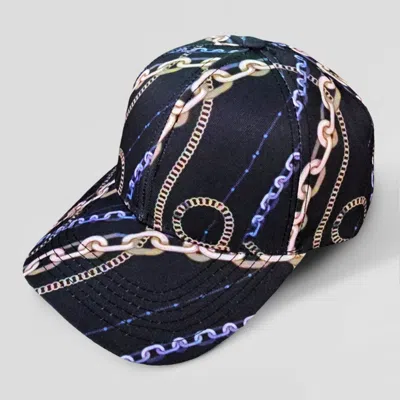 FASHNZFAB CHAIN PATTERNED BASEBALL CAP