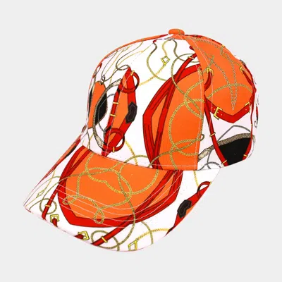 FASHNZFAB CHAIN PATTERNED BASEBALL CAP