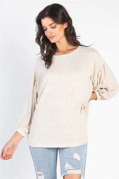 FASHNZFAB CHERISH APPAREL DROP SHOULDER PUFF SLEEVE TOP