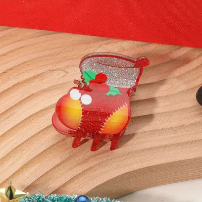 FASHNZFAB CHRISTMAS SOCKS HAIR CLAW CLIP