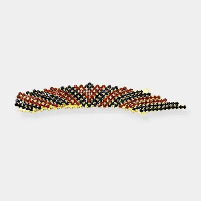FASHNZFAB CURVED CRYSTAL BARRETTE