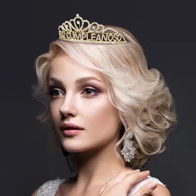 FASHNZFAB FELIZ CUMPLEANOS MESSAGE PARTY TIARA