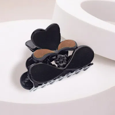 FASHNZFAB FELT HEART HAIR CLAW CLIP