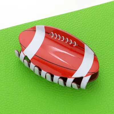 FASHNZFAB FOOTBALL ACRYLIC HAIR CLAW CLIP