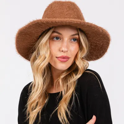 FASHNZFAB FUZZY FEDORA HAT