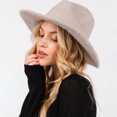 FASHNZFAB FUZZY FEDORA HAT