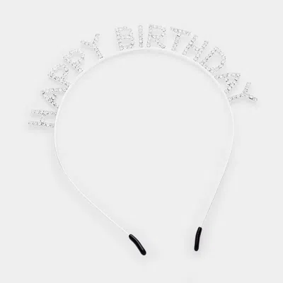 FASHNZFAB HAPPY BIRTHDAY CRYSTAL RHINESTONE HEADBAND