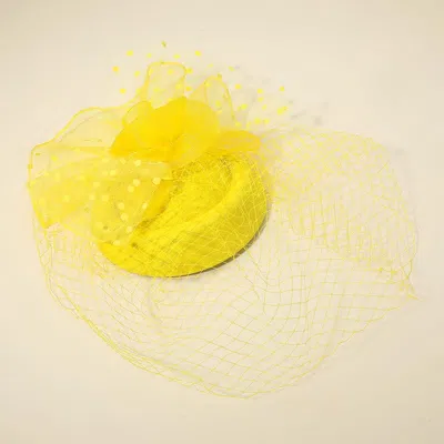 FASHNZFAB MESH VEIL FLOWER FASCINATOR / HEADBAND