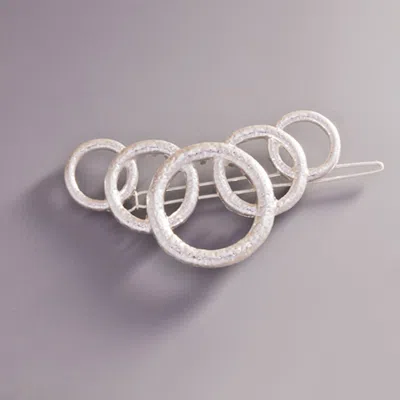 FASHNZFAB OPEN METAL CIRCLE LINK HAIR CLIP