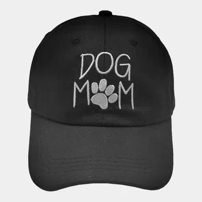 FASHNZFAB PAW POINTED DOG MOM MESSAGE BASEBALL CAP
