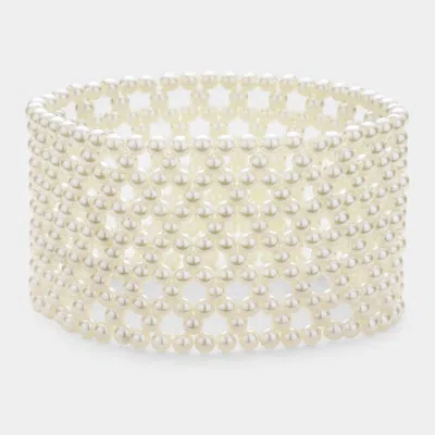FASHNZFAB PEARL STRETCH BRACELET