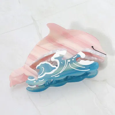 FASHNZFAB PLAYFUL DOLPHIN HAIR CLAW CLIP