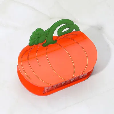 FASHNZFAB PUMPKIN HAIR CLAW CLIP