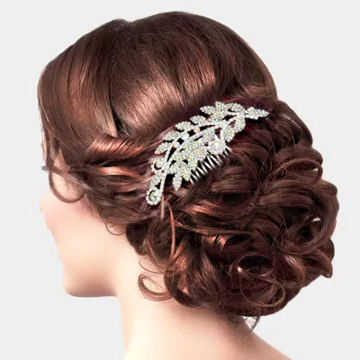 FASHNZFAB RHINESTONE SPROUT HAIR COMB
