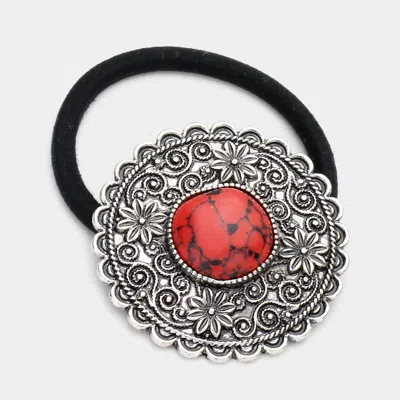 FASHNZFAB ROUND NATURAL STONE STRETCH HAIRBAND