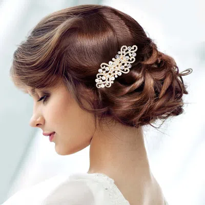 FASHNZFAB ROUND STONE POINTED HAIR COMB
